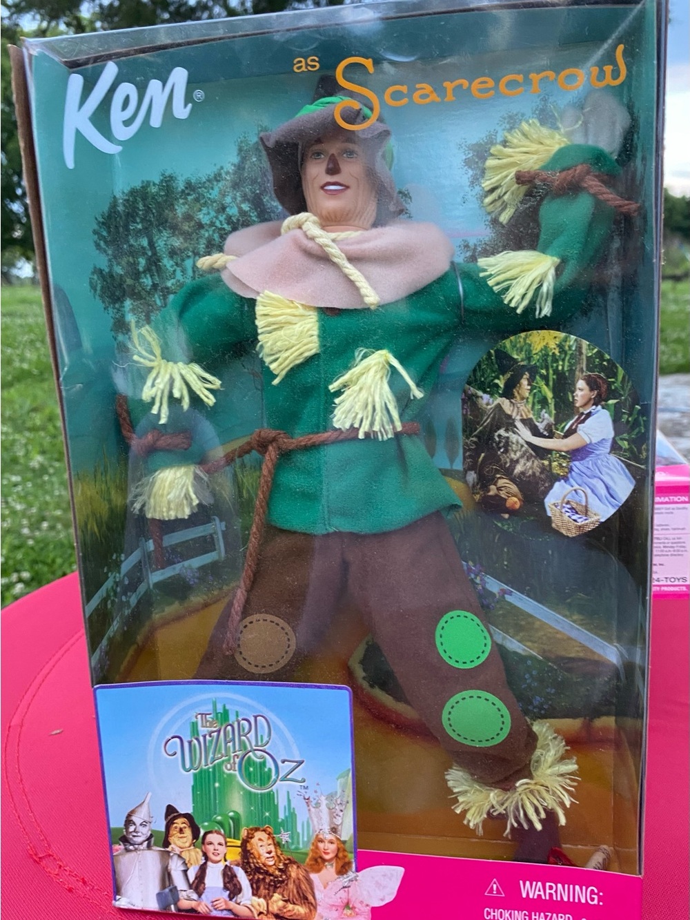 Mattel Ken as Scarecrow Doll Green Brown Yellow